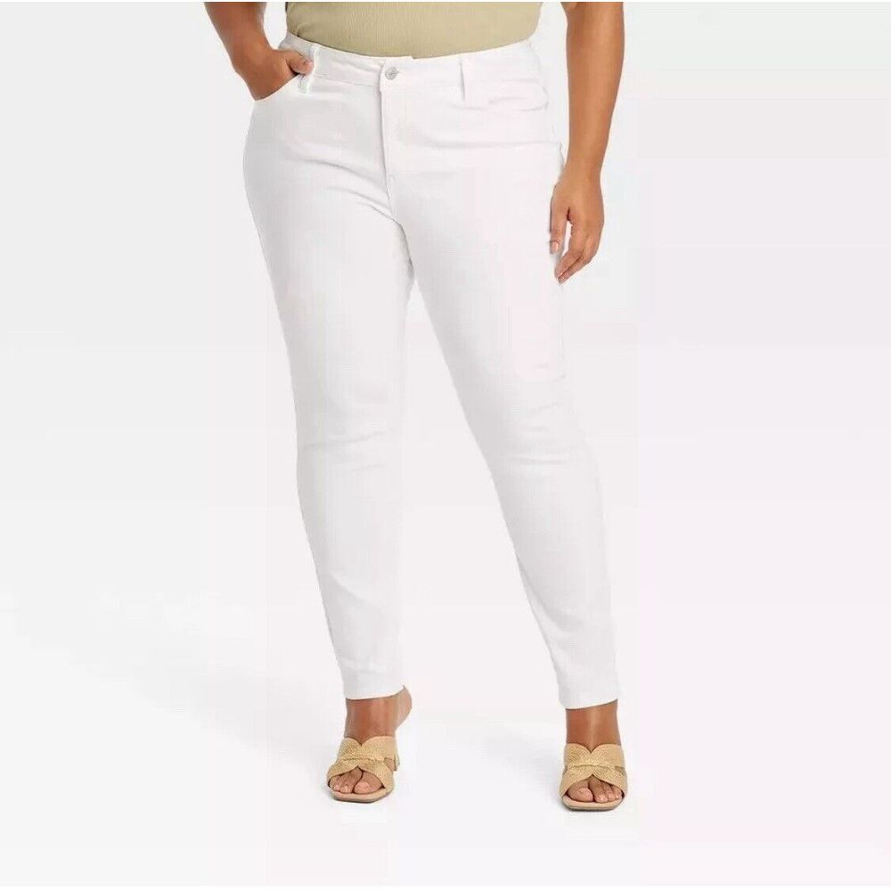 Women's Mid-Rise Skinny‎ Jeans - Ava & Viv Size 22